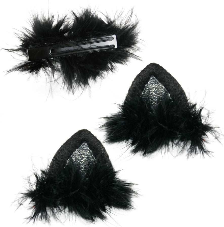 Glamour Katzenohren mit Clip - 2