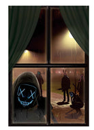 Halloween Horror-Fensterbild 80cm x 1,2m 1