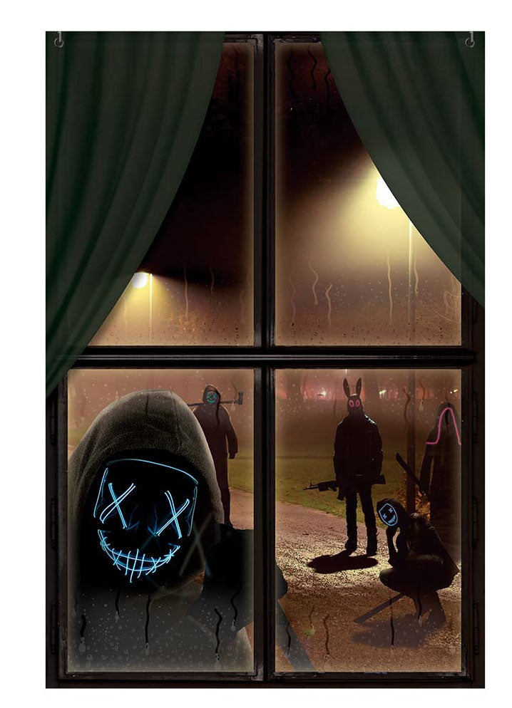 Halloween Horror-Fensterbild 80cm x 1,2m 1