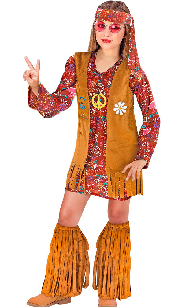 Hippie Girl Summer Mädchenkostüm - 1