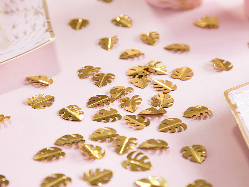 Goldene Monstera Blätter Streudeko 15g – Kostüme.com