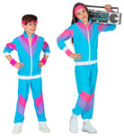80er Jahre Trainingsanzug für Kinder blau - 2