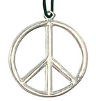 Klassische Hippie Peace Halskette aus Metall - 2