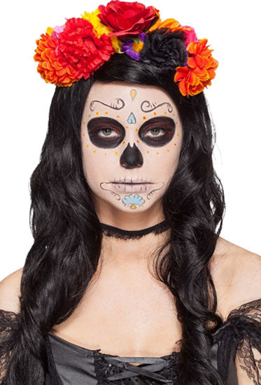 La Catrina Blumen Haarreif Deluxe - 1