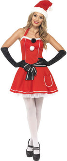 Lady Santa Weihnachtskleid Kostüm - 1