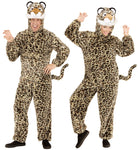 Leoparden Plüschkostüm unisex - 1