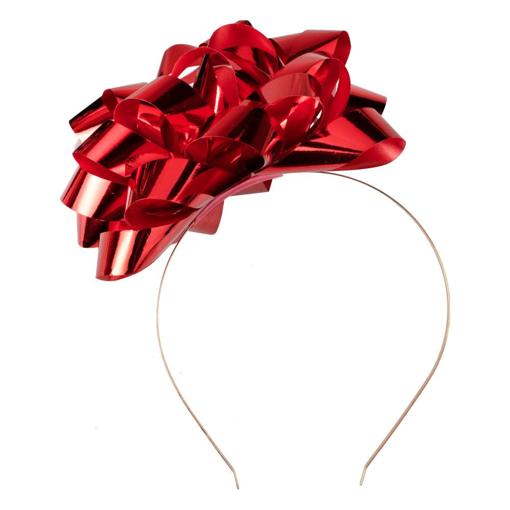 Geschenkschleife Haarreif rot - 1
