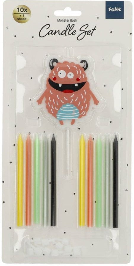 Monster Festival Tortenkerzen 11-teilig 2