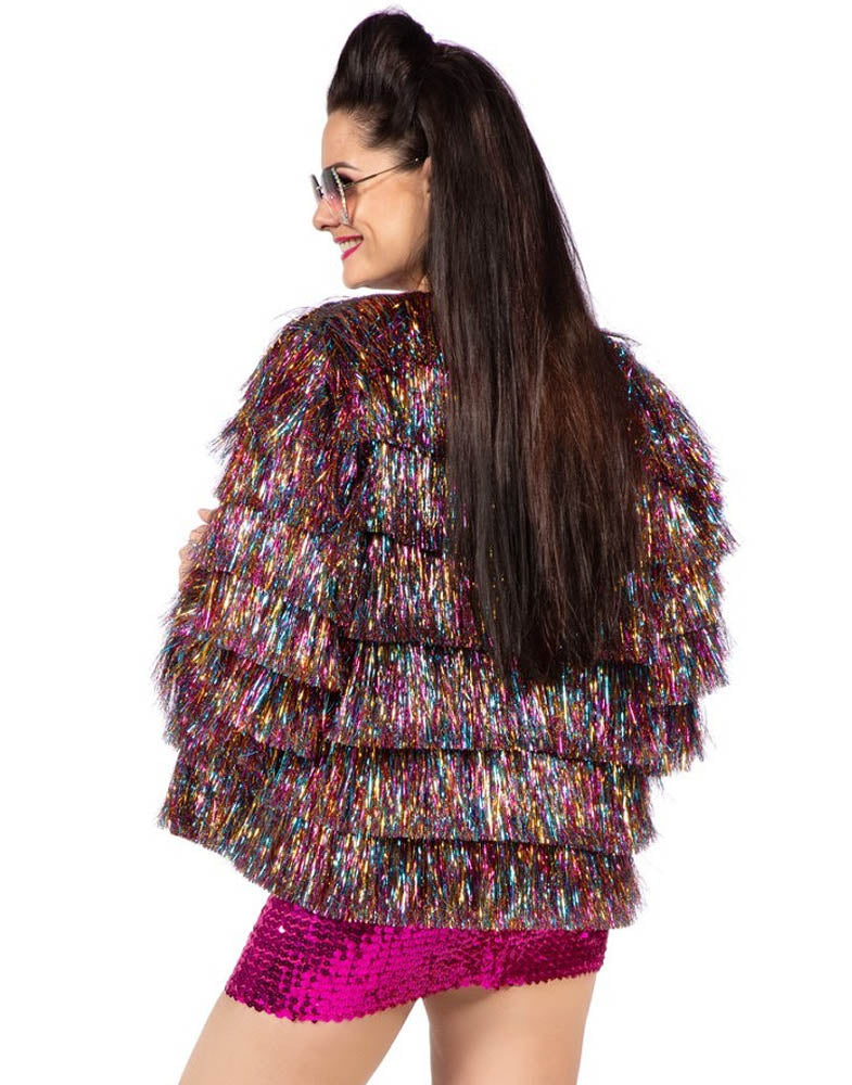 Festival Lamettajacke multicolor für Damen - 3