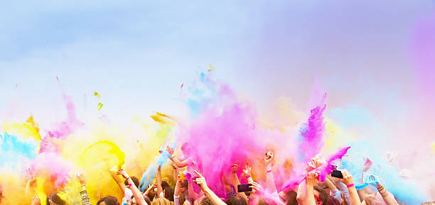 Neon Grünes Holi Effekt Pulver 2
