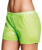 Neon Pailletten Hotpants grün - 1
