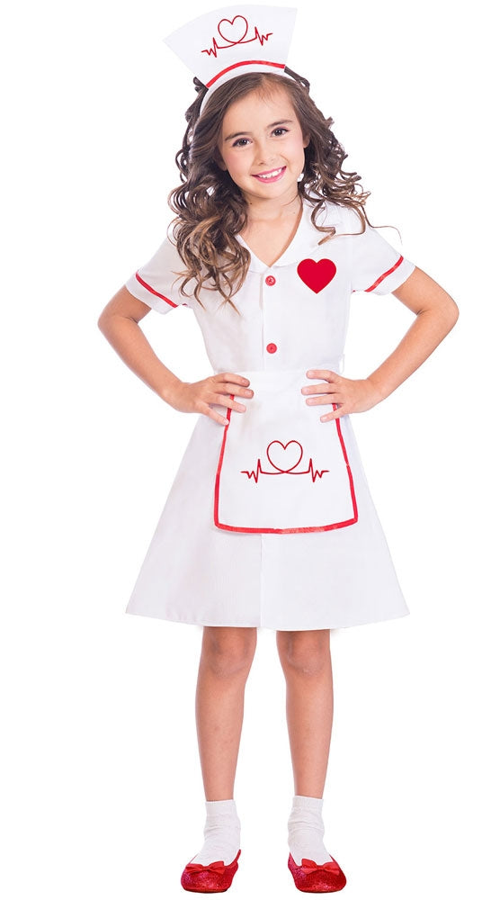 Herzliche Krankenschwester Mädchenkostüm - 1