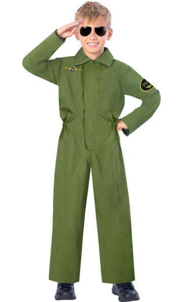 Kampfjet Pilot Chris Kinderkostüm - 1