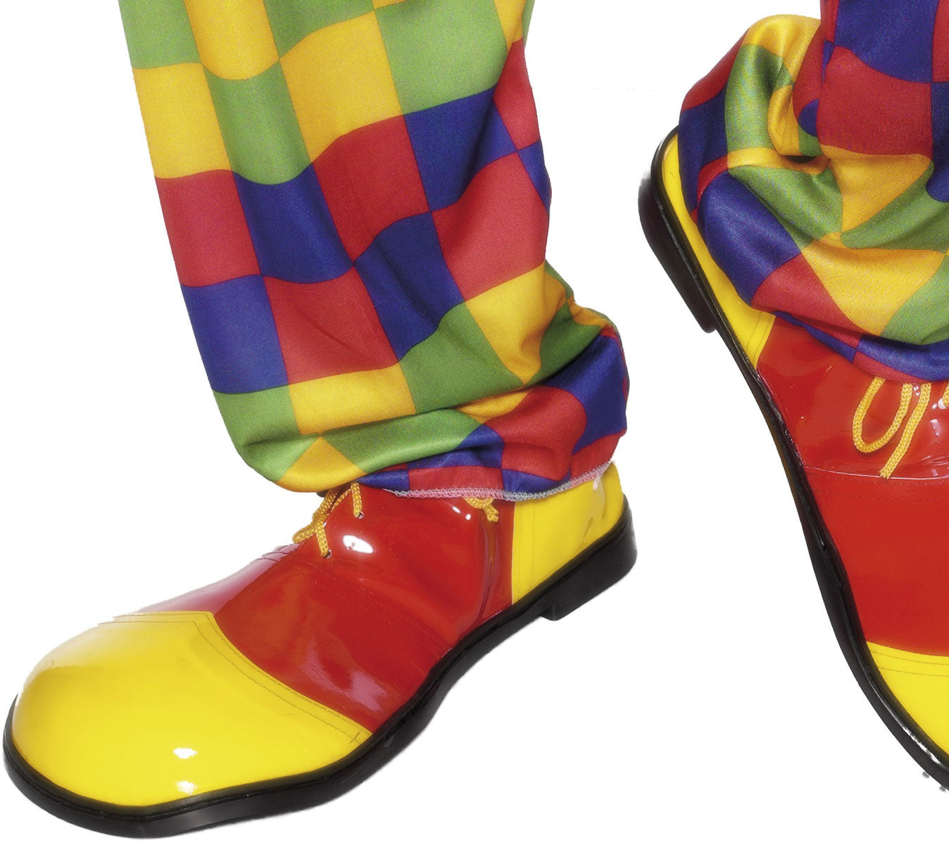 Pippo Jumbo Clown Schuhe rot-gelb - 1