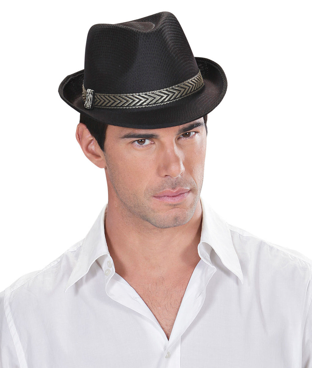 Popstar Fedora Hut schwarz - 3