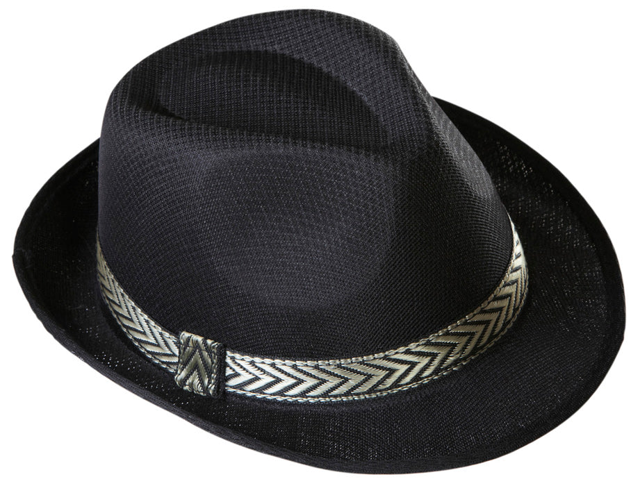 Popstar Fedora Hut schwarz - 1
