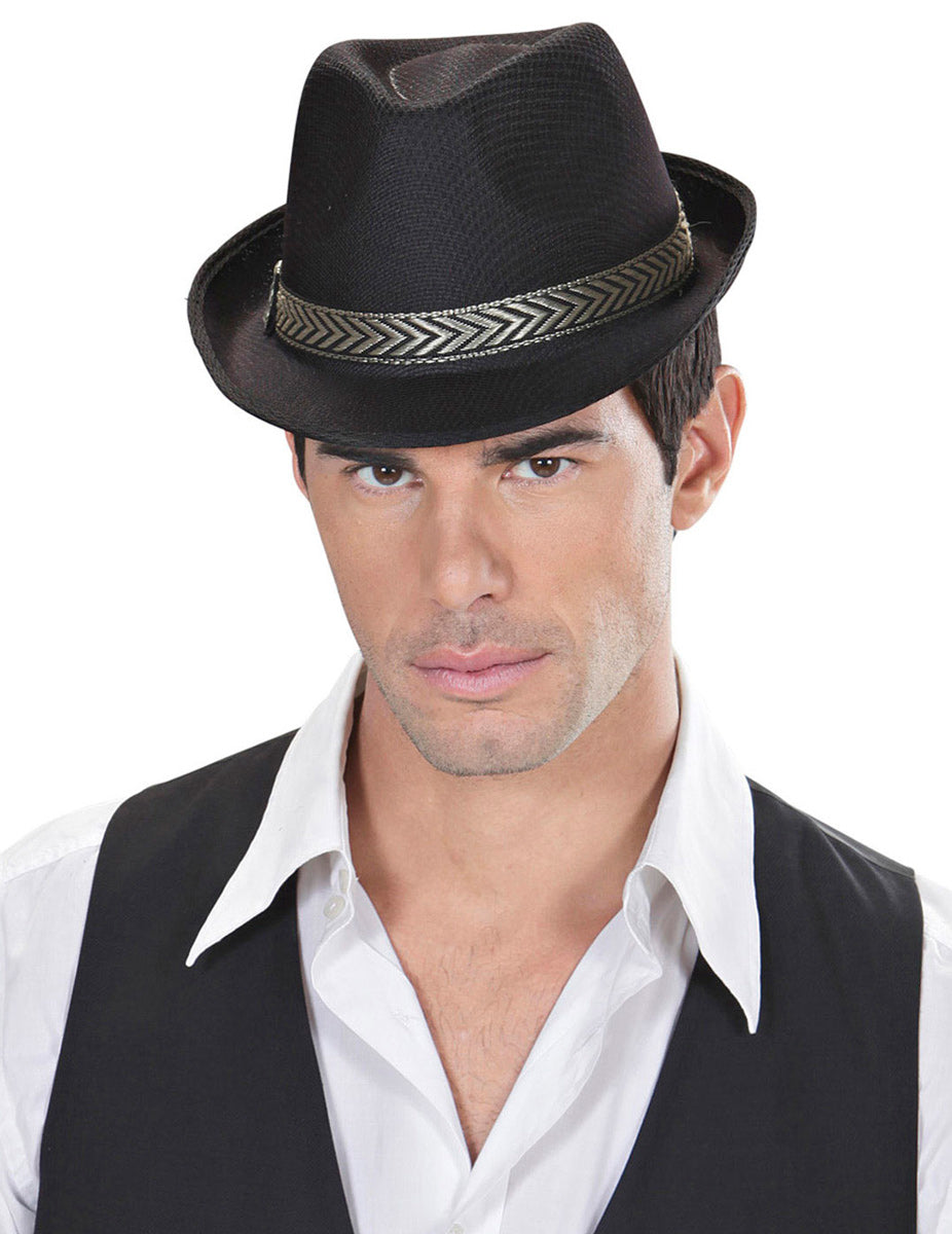 Popstar Fedora Hut schwarz - 2