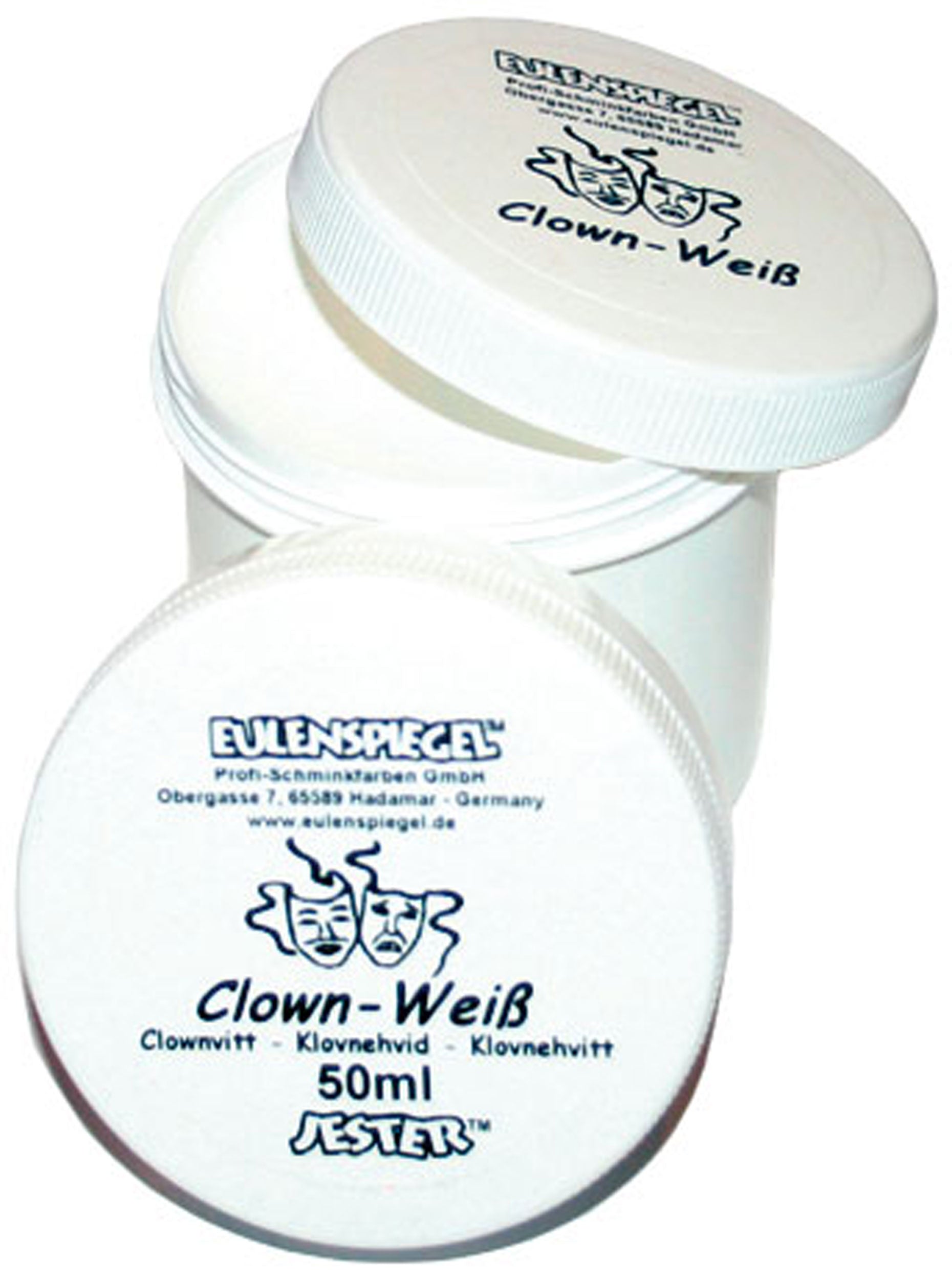 Profi Schminke Clown-weiß - 1