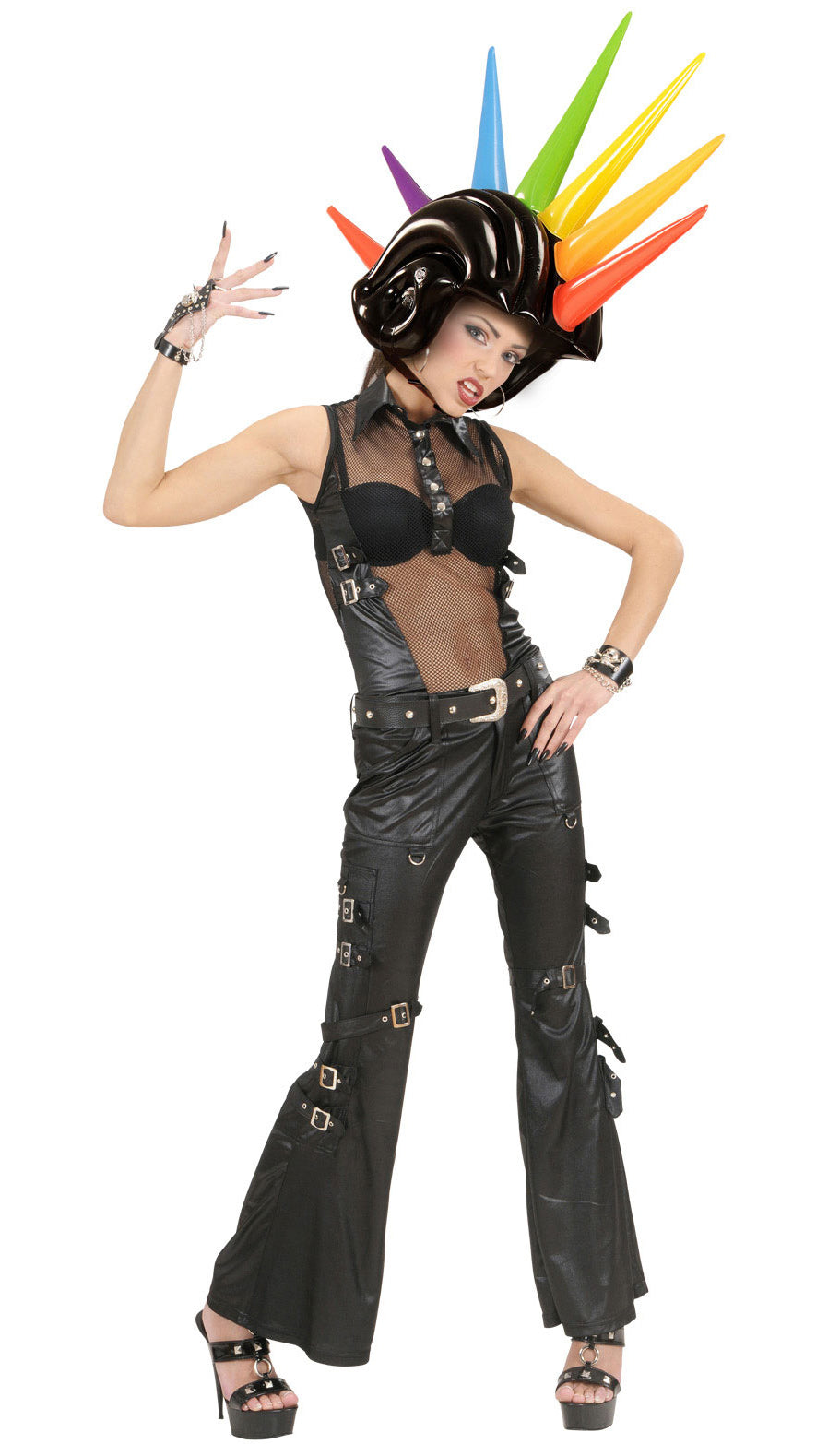Punk Helm mit Spikes aufblasbar - 5