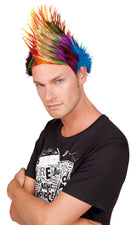 Irokesen Punk Perücke bunt - 1