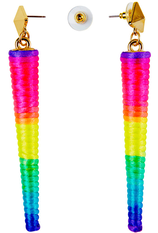 Rainbow Neon Ohrringe bunt - 2