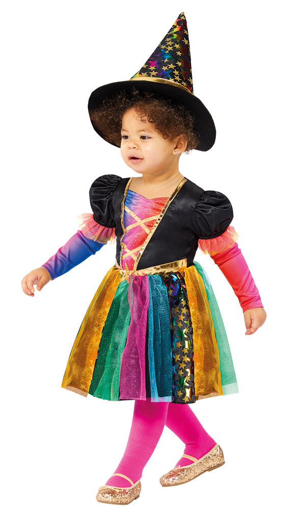 Bunte Sternen Hexe Kinderkostüm - 2