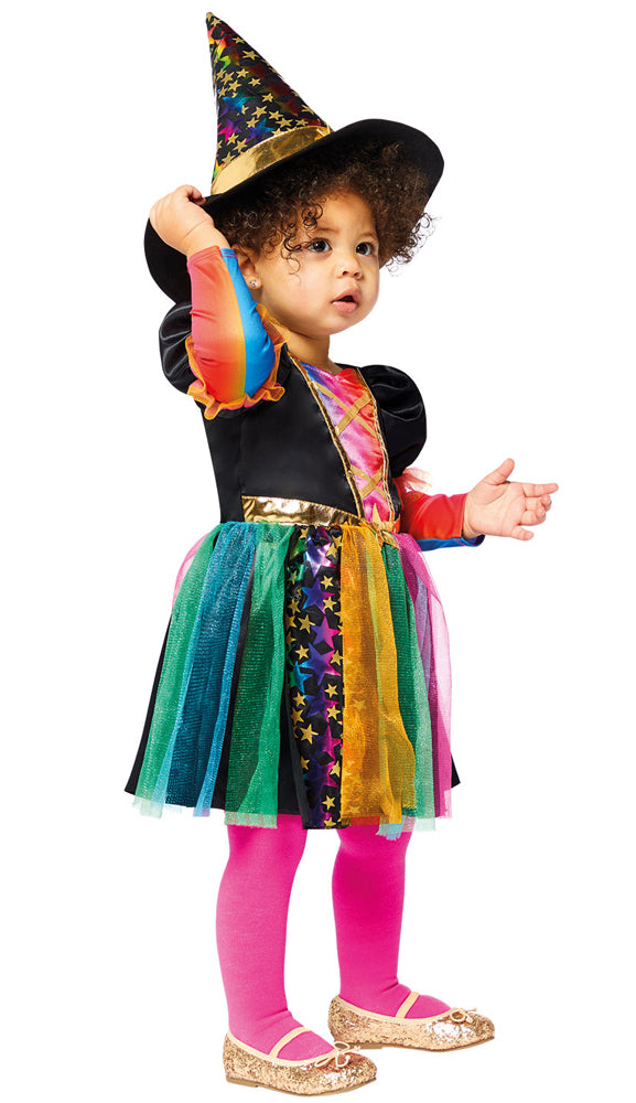 Bunte Sternen Hexe Kinderkostüm - 3