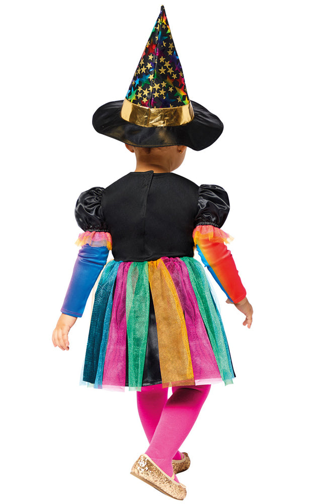 Bunte Sternen Hexe Kinderkostüm - 5