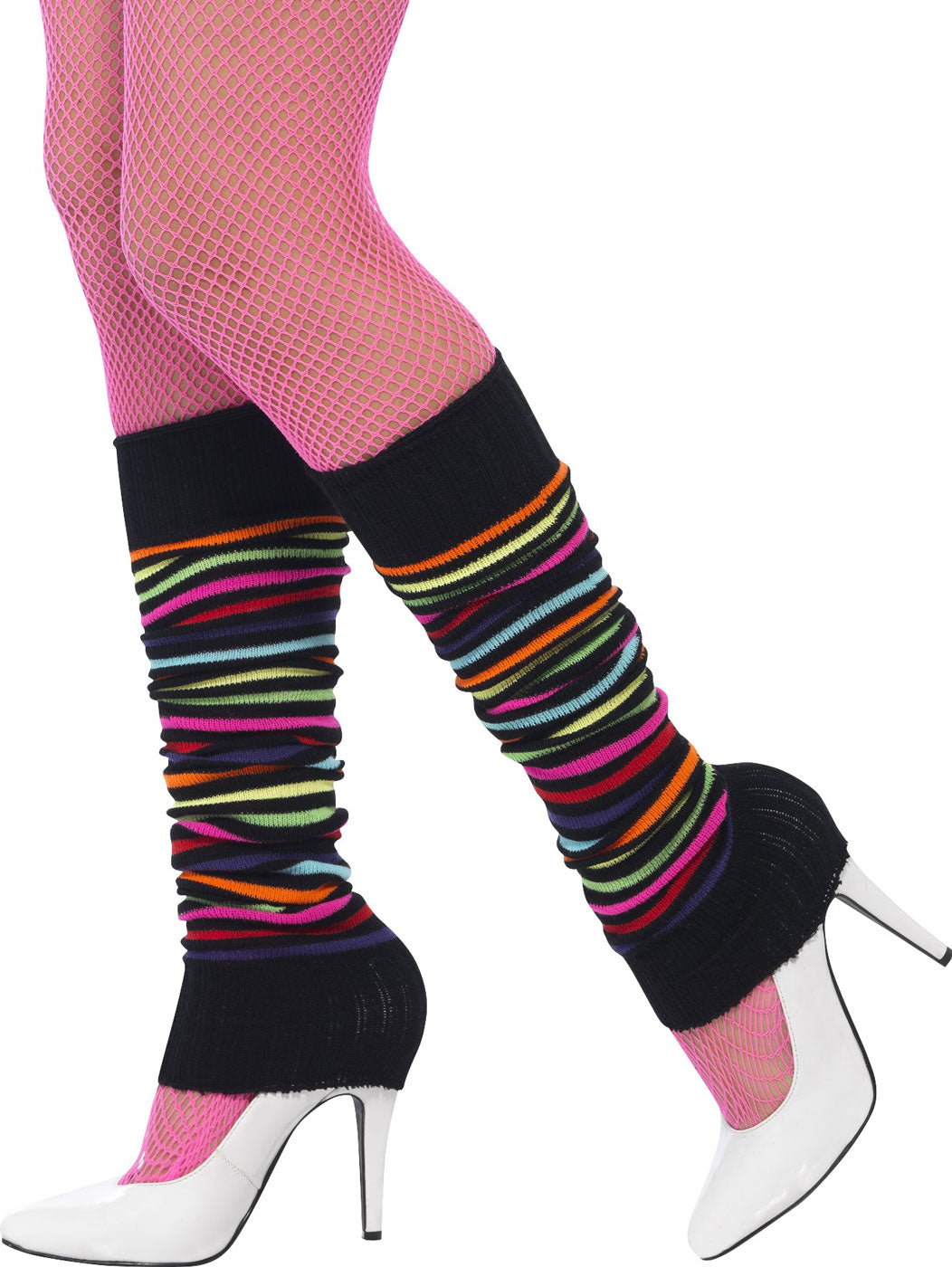 Ringel Neon Stulpen schwarz - 1