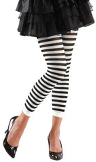 Ringel Leggings 70 den schwarz-weiß - 3