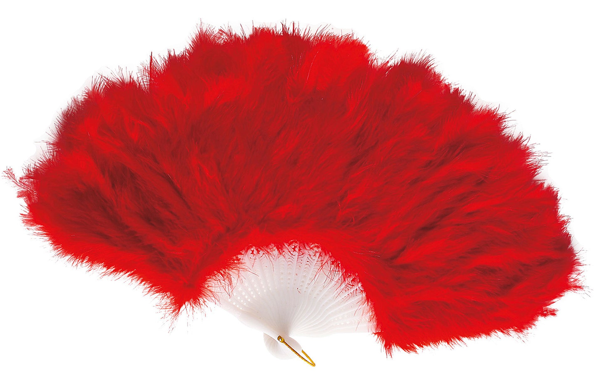 Roter Fächer mit Federn - 1