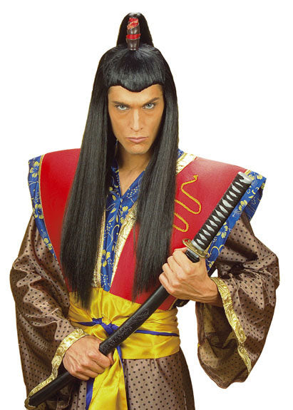Samurai Krieger Perücke lang für Herren - 1