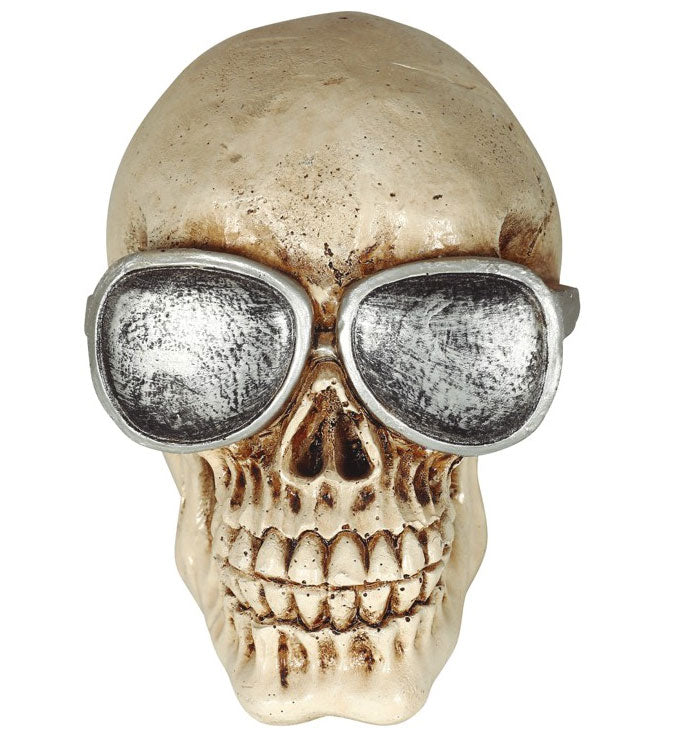 Schädel mit Brille 11cm 1