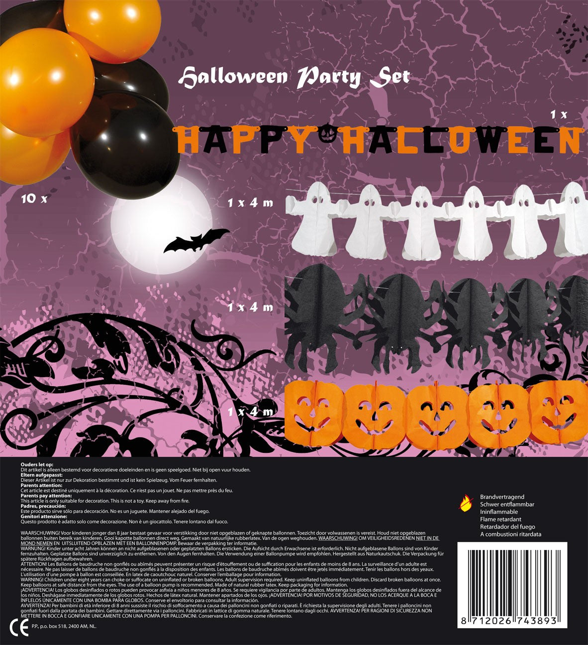 Schauriges Halloween Hängedeko Set 14-teilig 2