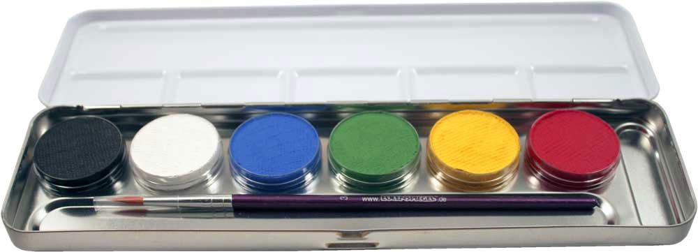 Schmink Palette 6 Farben - 1