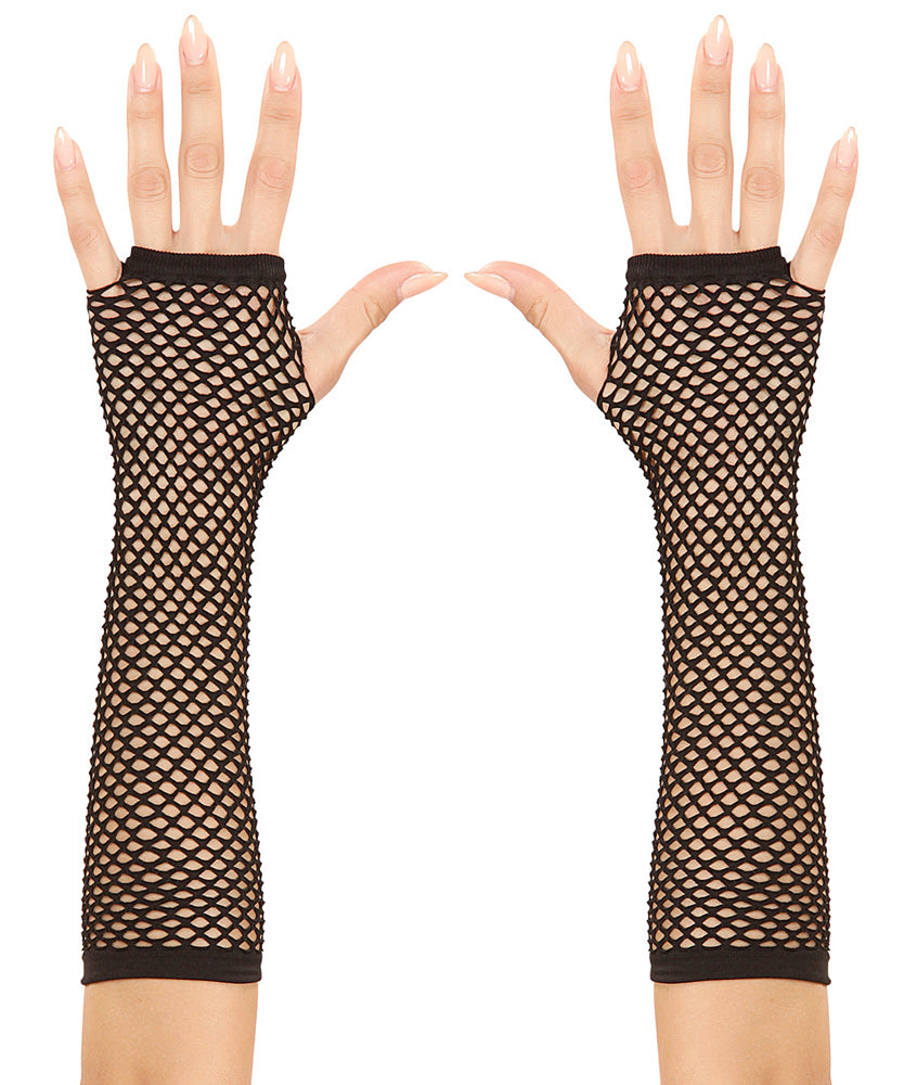 Schwarze Netzhandschuhe lang – Kostüme.com