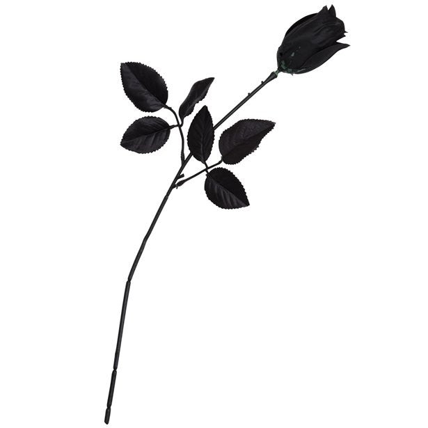 Schwarze Rose 40cm 1