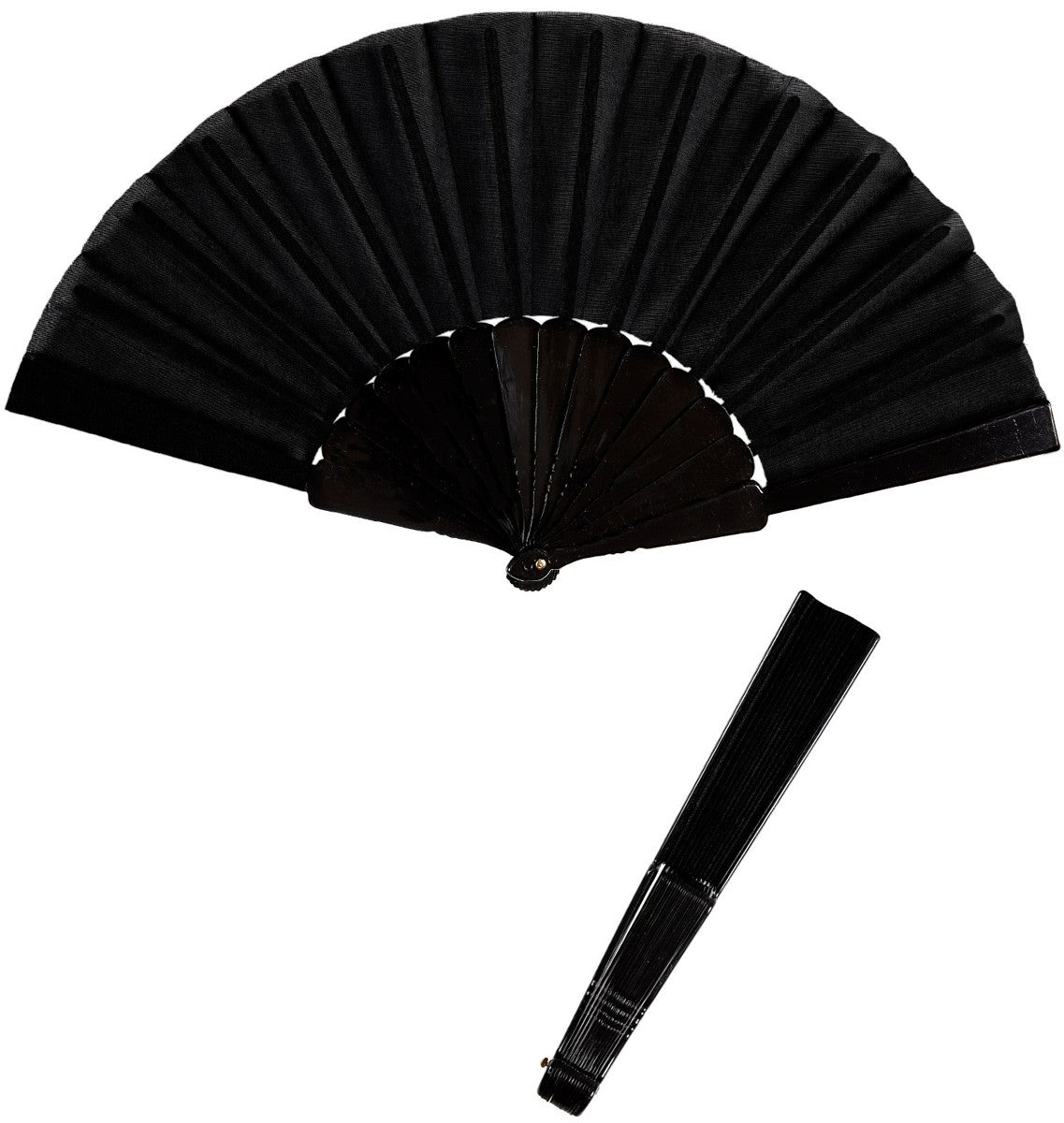 Schwarzer Fächer 23cm 1