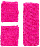 Schweißbänder & Stirnband Set neonpink - 4