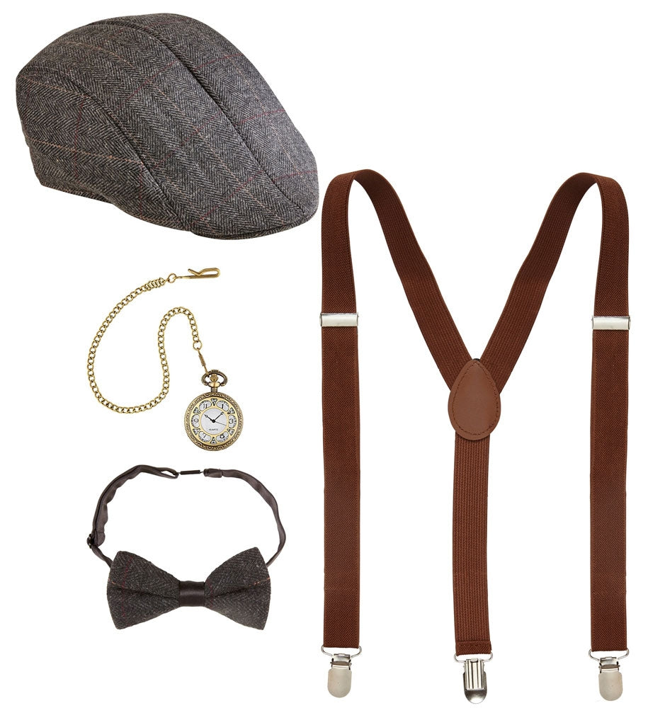 20er Jahre Accessoire-Set 4-teilig - 1