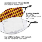 Mund-Nasen-Maske Zauberschule rot - 4