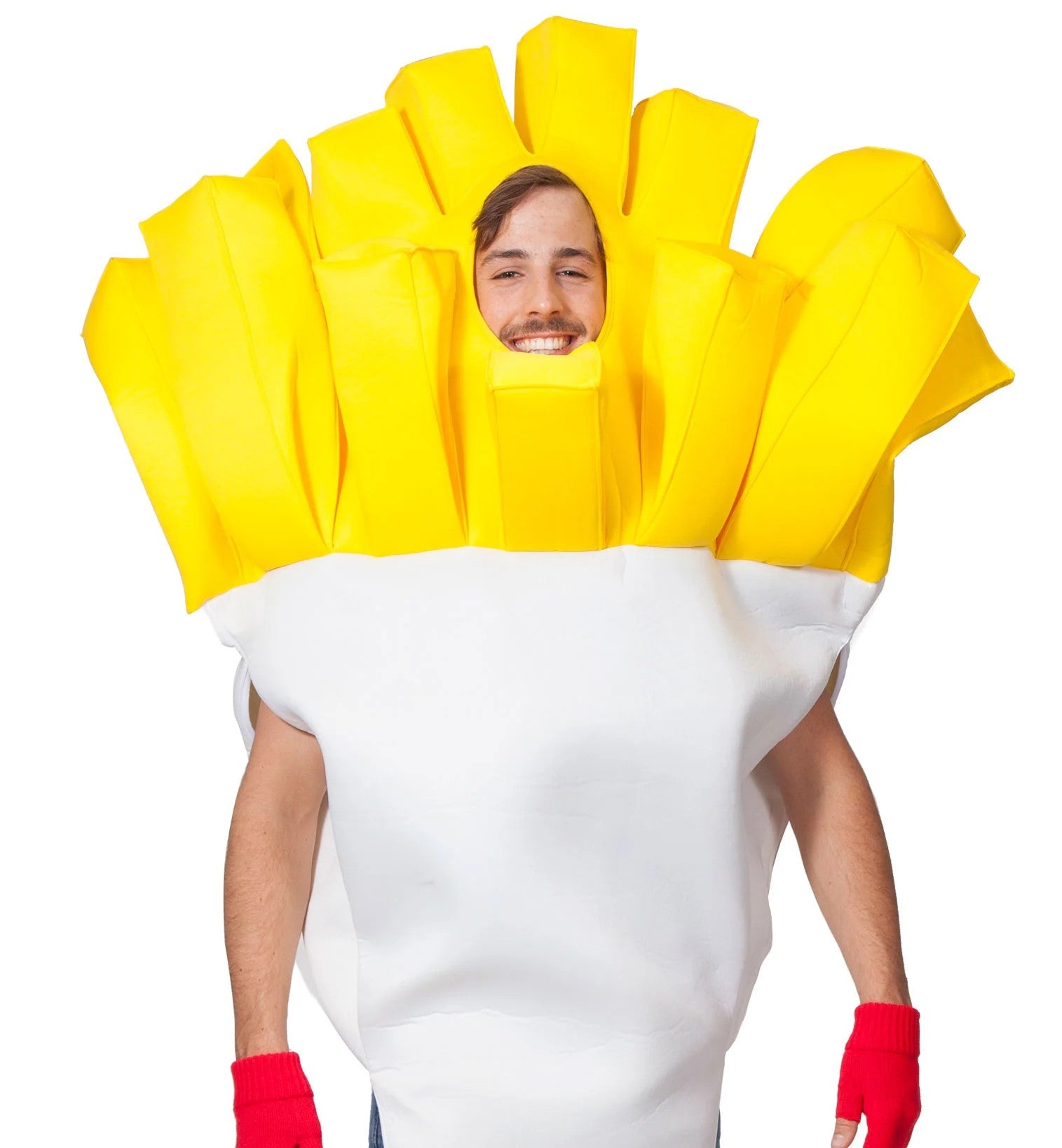 Tüte Pommes Oberkörper Herrenkostüm