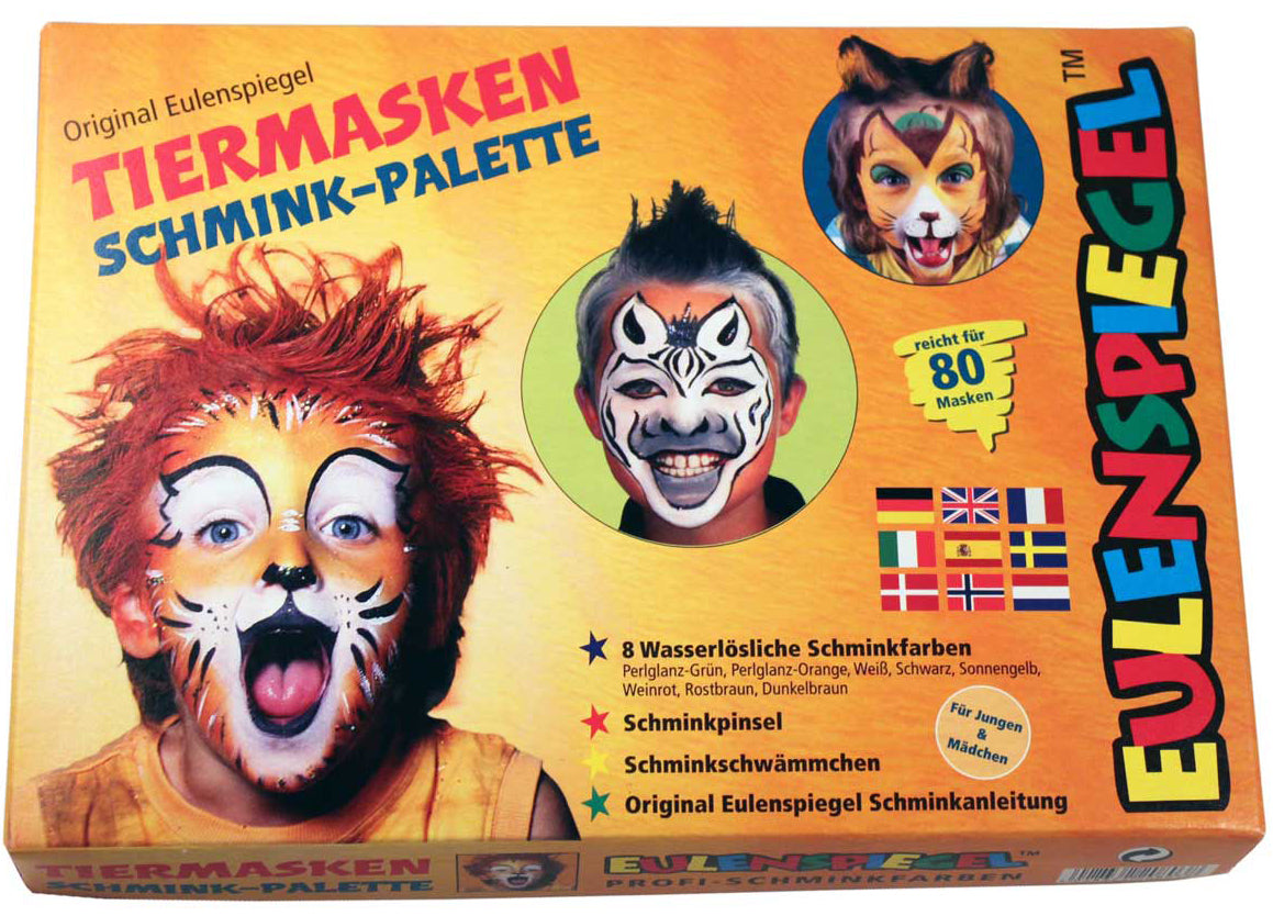 Tiermasken Schmink-Palette - 1