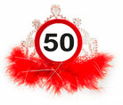 Verkehrsschild 50 Geburtstagskrone 1