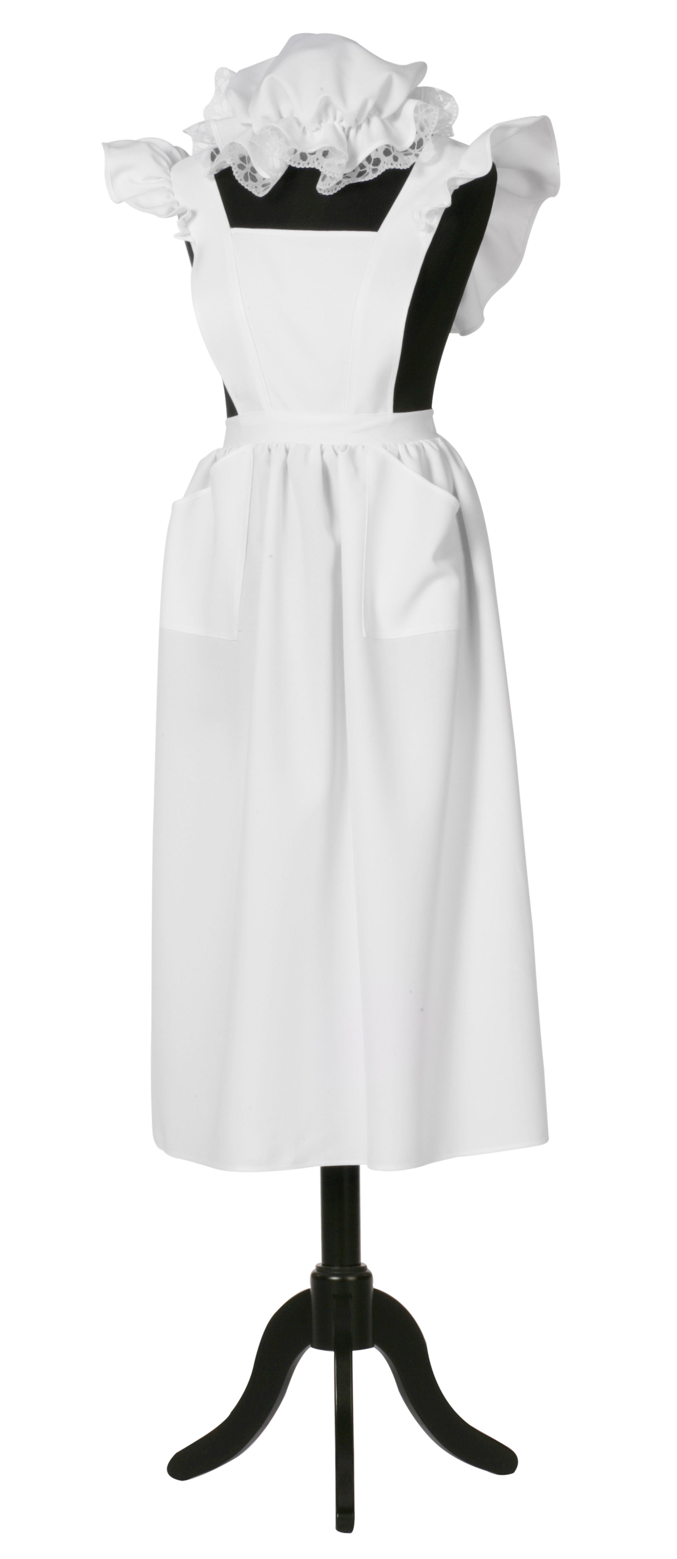Weiße Haushaltsschürze für Damen - 1