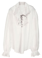 Weiße Piratenbluse für Damen - 2