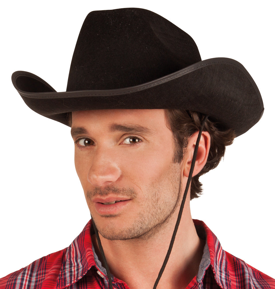 Western Cowboy Hut schwarz - 1