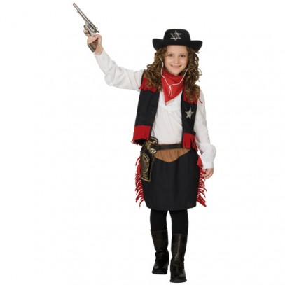 Cowgirl Kostüm 2tlg. für Kinder