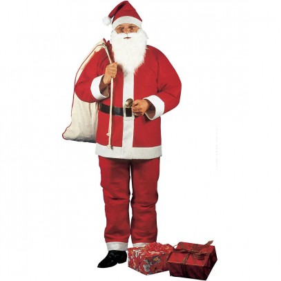 Santa Claus Weihnachtsmann Kostüm 5-teilig