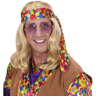 Klassische Hippie Perücke in blond